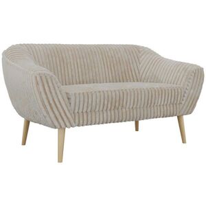 MKS DVOUMÍSTNÁ POHOVKA PIRS 2 - Béžová Manšestr - Dřevěné nohy obraz
