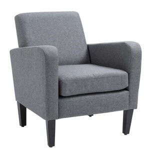 Redom RELAXAČNÍ křeslo 66/72/74 cm s ergonomickými područkami a měkkým čalouněním, světle šedá obraz