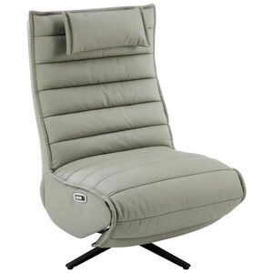 Stylife RELAXAČNÍ KŘESLO, kov, textil, kůže, šedá, černá obraz