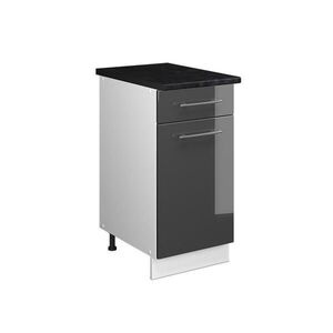 Vicco SPODNÍ SKŘÍŇKA PRO DŘEZ/VARNOU DESKU Fame-Line, Antracitový vysoký lesk/Bílá, 40 cm, PD Antracit obraz