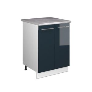 Vicco SKŘÍŇKA POD DŘEZ Fame-Line, Tmavě modrá s vysokým leskem/Bílá, 60 cm obraz