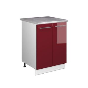 Vicco SKŘÍŇKA POD DŘEZ Fame-Line, Bordó červená vysoký lesk/Bílá, 60 cm obraz