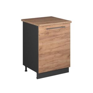 Vicco SPODNÍ SKŘÍŇKA KUCHYŇSKÉ LINKY Fame-Line, Zlatý mocný dub/Antracit, 60 cm 1 dvířka s pracovní deskou obraz