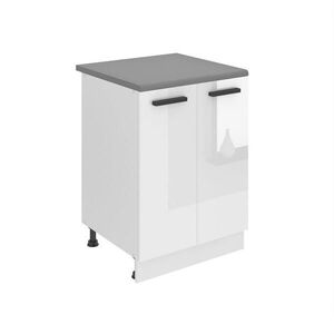 B BELINI GROUP KUCHYŇSKÁ SPODNÍ SKŘÍŇKA 60 cm SD2 s pracovní deskou, 2 dvířka, Bílá lesklá obraz