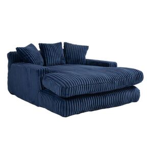 Redom MANŠESTROVÁ lenoška 125/155/63 cm se 3 polštáři, ergonomickou oporou a bez montáže, Námořnická modrá obraz