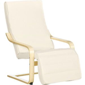 Redom RELAXAČNÍ křeslo 66, 5/94/100 cm s 5polohovou podnožkou a houpací konstrukcí, Krémově bílá obraz