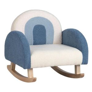 COSTWAY DĚTSKÁ SOFA 51 cm modrá obraz