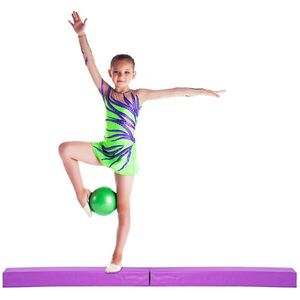 COSTWAY BALANCE Beam skládací fialová obraz