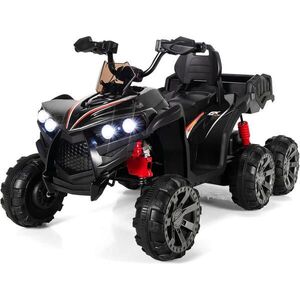 COSTWAY DĚTSKÁ ČTYŘKOLKA 12V elektrická černá obraz