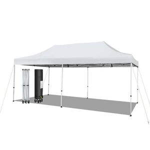 COSTWAY SKLÁDACÍ PAVILON 3x6 m bílý obraz