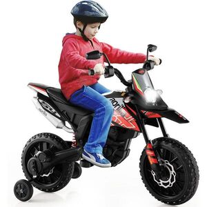 COSTWAY DĚTSKÁ ELEKTRICKÁ MOTOCYKL 12V Červená obraz