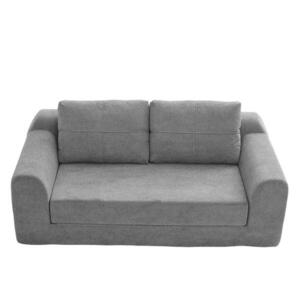 Modfu ROZKLÁDACÍ podlahová pohovka z látky 179x95x79 cm tmavě šedá 2v1 na sezení a spaní, úspora místa obraz
