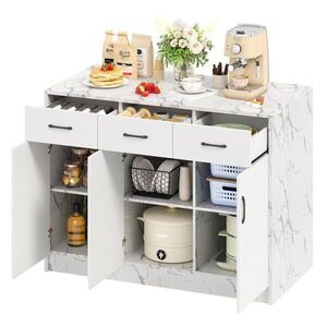 OKWISH KUCHYŇSKÝ ostrov 120/60/90, 5 cm bílá z MDF s barovým prostorem a úložným prostorem obraz