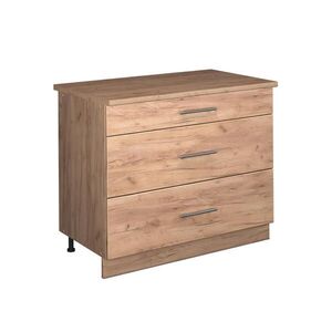 Vicco SPODNÍ SKŘÍŇKA KUCHYŇSKÉ LINKY Fame-Line, Zlatý mocný dub/Zlatý mocný dub, 100 cm, PD Dub obraz