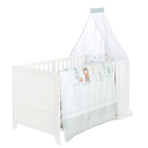 Roba SET DĚTSKÉ POSTÝLKY 'Wooland Buddies' 70 x 140 vč. kompletní výbavy - bílá / pastelově zelená obraz