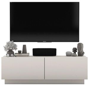 Meble Lindner TV stolek Enjoy Kašmír mat 120 cm se soklem obraz