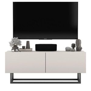 Meble Lindner TV stolek Enjoy Kašmír mat 120 cm s kovovým rámem obraz