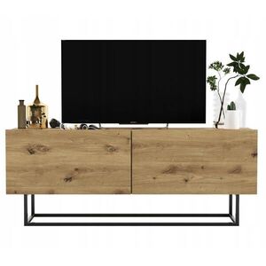 Meble Lindner TV stolek Enjoy Dub Artisan 120 cm s kovovým rámem obraz