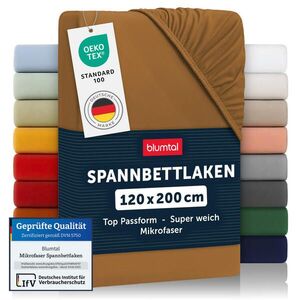 Blumtal NAPÍNACÍ prostěradlo z mikrovlákna, 120/200/30 cm, Hnědá obraz