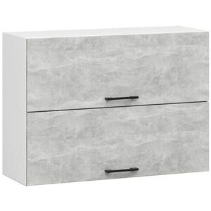 RAUMHIRSCH FURNITURE ZÁVĚSNÁ SKŘÍŇ Bílá, betonová 58/80/30 obraz