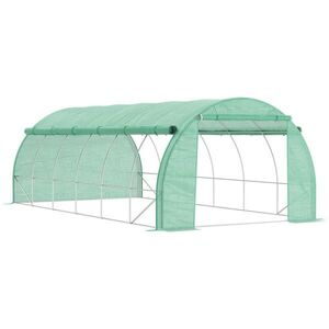 Outsunny FOLIOVÝ SKLENÍK, zelený, pozinkovaná ocel, PE plast obraz