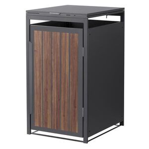 ML-DESIGN KONTEJNER NA ODPADKY 1 ks 240 l 68 x 80 x 120 cm antracitová dubová tmavá ocel obraz