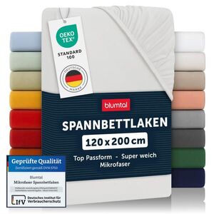Blumtal NAPÍNACÍ prostěradlo z mikrovlákna, 120/200/30 cm, Přírodní obraz