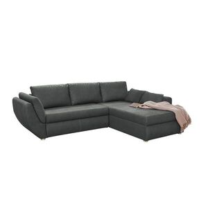 luma-home ROHOVÁ POHOVKA s funkcí rozkládání a úložným prostorem, 272 × 200 × 88 cm (Š×H×V), ležecká plocha 128 × 224 cm, mikrovlákno tmavě šedé / 152 obraz