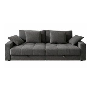 luma-home VELKÁ POHOVKA se 2 úložnými prostory, spousta úložného prostoru, 274 × 113 × 84 cm (Š×H×V), ležecká plocha 103 × 241 cm, šedá ženilka / 1524 obraz