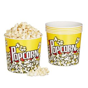 Relaxdays KÝBLÍK Žlutý 6dílná-sada na popcorn plastový obraz