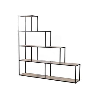 Calicosy 5PATROVÁ knihovna s designem schodiště - Š160 x V157 cm - LEXIE obraz