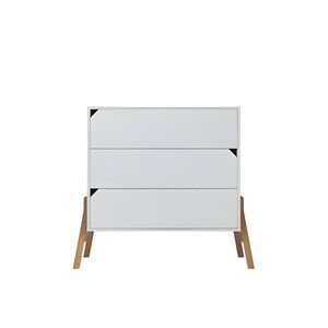 RAUMHIRSCH FURNITURE DĚTSKÁ KOMODA Lotta – rustikální elegance a funkčnost Bílá obraz