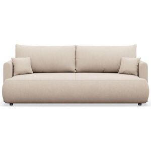 Selsey 3-MÍSTNÁ POHOVKA Ovo Mini Krémová Žinylka Easy-Clean, krémová obraz