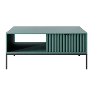 Selsey KONFERENČNÍ stolek Vellore Zelený s černou podnoží 104 x 68 cm obraz