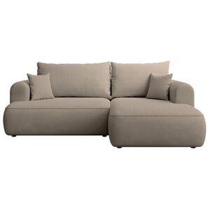 Selsey ROHOVÁ ROZKLÁDACÍ POHOVKA Ovo Mini greige, se žinylkovým potahem Easy Clean obraz