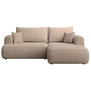 Selsey ROHOVÁ ROZKLÁDACÍ POHOVKA Ovo Mini béžová, se žinylkovým potahem Easy Clean obraz