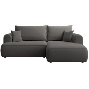 Selsey ROHOVÁ ROZKLÁDACÍ POHOVKA Ovo Mini tmavě šedá, se sametovým potahem Easy Clean obraz