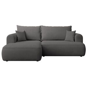 Selsey ROHOVÁ ROZKLÁDACÍ POHOVKA Ovo Mini tmavě šedá, se žinylkovým potahem Easy Clean obraz