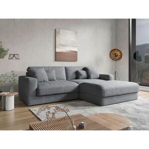 Sit & More ROHOVÁ SEDAČKA, textil, šedá obraz