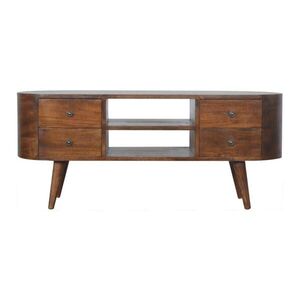 Artisan Furniture KONSOLOVÝ STŮL v dubovém provedení, 2 zásuvky, 1 otevřená přihrádka, béžová obraz