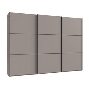 luma-home SKŘÍŇ S POSUVNÝMI DVEŘMI, 3dveřová, šířka 300 cm / výška 216 cm / hloubka 65 cm, v pískově šedé barvě, včetně kompletního vybavení / 22017 obraz