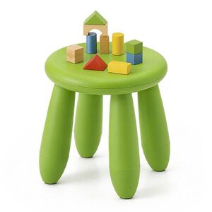 Relaxdays STOLIČKA Zelená plastová 26 cm obraz