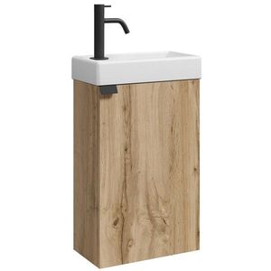 Badplaats SET UMYVADLA SE SKŘÍŇKOU Apollo 2 díly dub - 40 x 22 x 68 cm obraz