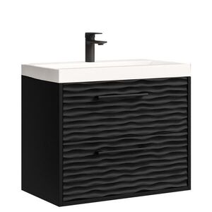 Badplaats KOUPELNOVÁ SESTAVA Etna 2 díly matná černá - 60 x 35 x 51 cm obraz