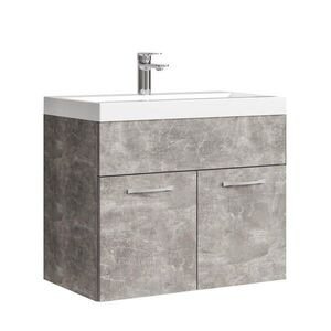 Badplaats KOUPELNOVÁ SESTAVA Montreal 2 díly betonově šedá - 60 x 35 x 51 cm obraz