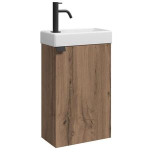 Badplaats SET UMYVADLA SE SKŘÍŇKOU Apollo 2 díly hnědý dub - 40 x 22 x 64 cm obraz