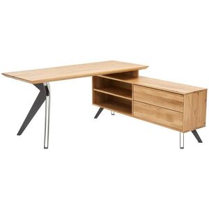 Linea Natura ROHOVÝ PSACÍ STŮL, barvy dubu, 160/160/75 cm obraz