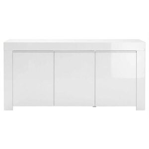 MID.YOU ŠIROKÁ KOMODA, vysoce lesklá bílá, 160/84/50 cm obraz