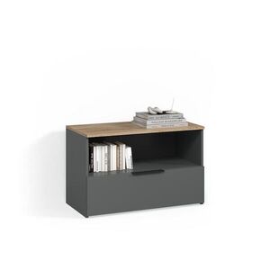 Livinity® KREDENC Piave Anthracite/Sonoma s 1 uzavřenou přihrádkou obraz