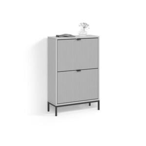 Livinity® BOTNÍK NA BOTY Aterno Šedá 60 x 92 cm se 2 sklopnými zásuvkami obraz